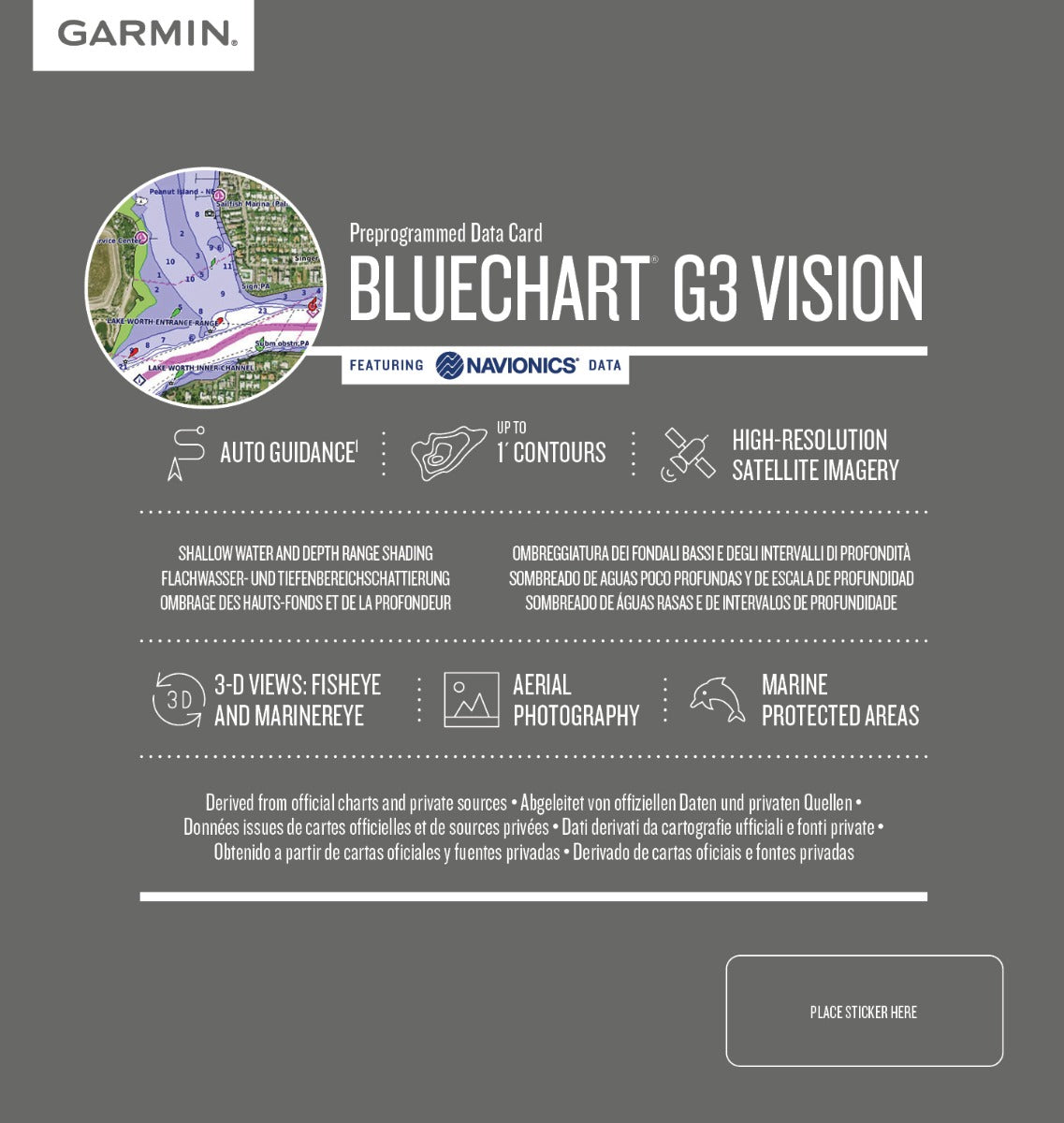Garmin BlueChart G2 Vision East Coast Australia map card with preprogrammed data (010-C0756-00)