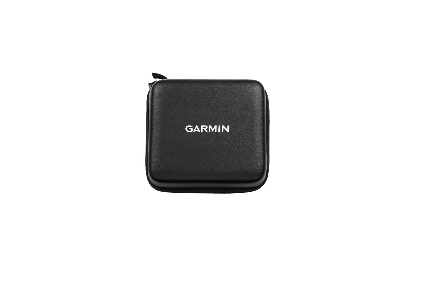 Garmin Approach R10 case, black zip pouch with Garmin logo