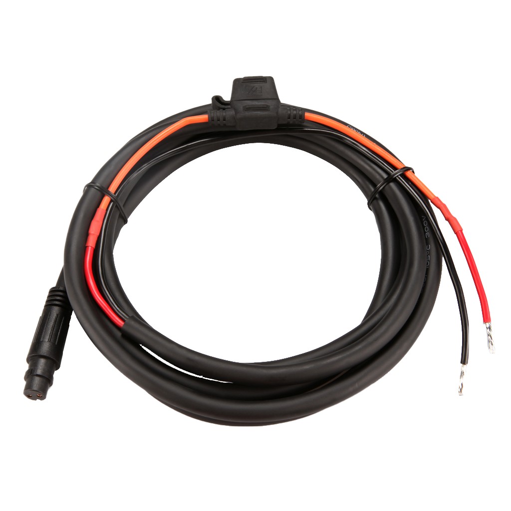 Garmin ECU Power Cable with Threaded Collar, black marine electronics accessory