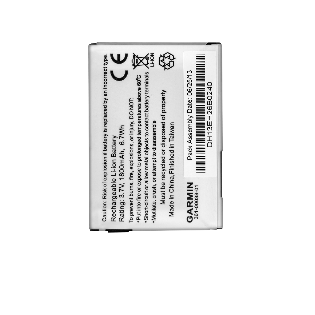 Garmin lithium-ion battery for Nuvi, silver rechargeable GPS accessory