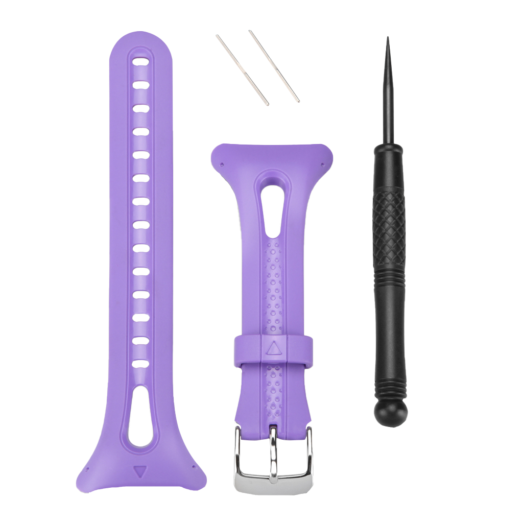 Garmin watch band small purple for Forerunner 10/15 with screwdriver and spare pins
