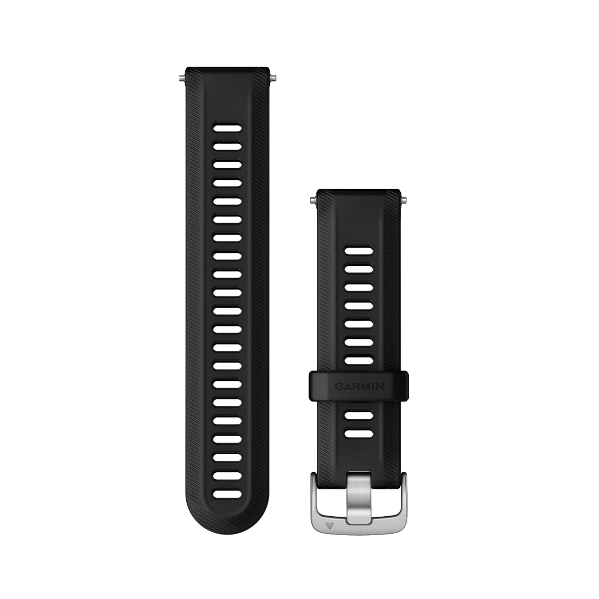 Garmin Forerunner Watch Bands (22 mm) Black with Silver Hardware (010-11251-3U) by Garmin