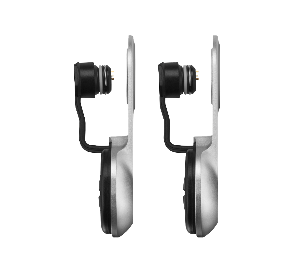 Garmin Vector Pedal Pod pair, silver pedal housings with black sensor assemblies (010-11251-61)