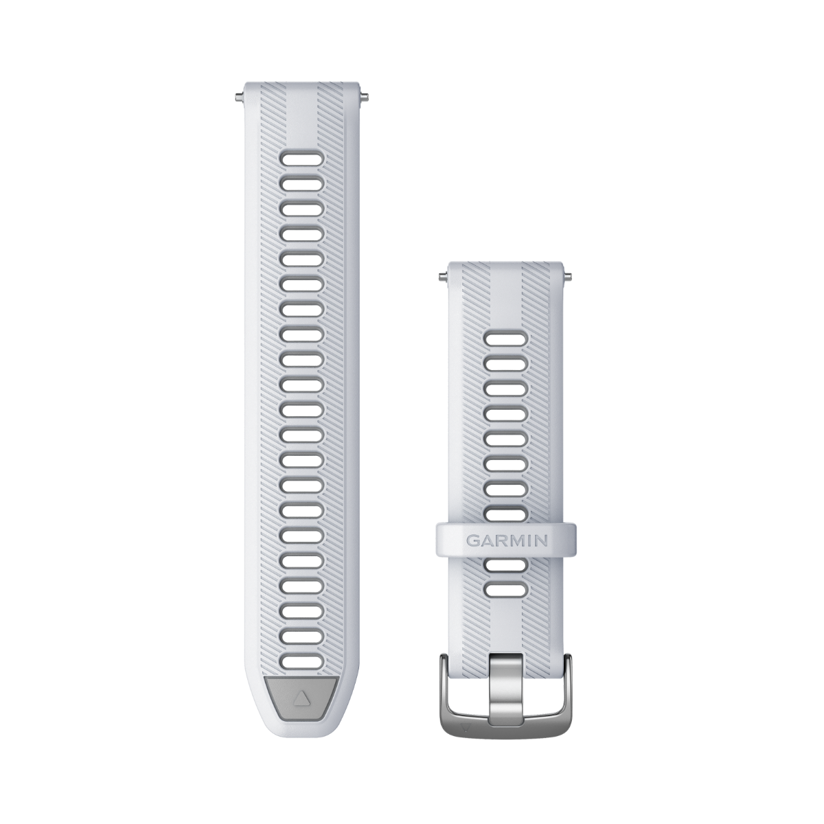 Garmin Forerunner Watch Bands (22 mm) Whitestone/Powder Gray with Silver Hardware (010-11251-9Z) by Garmin