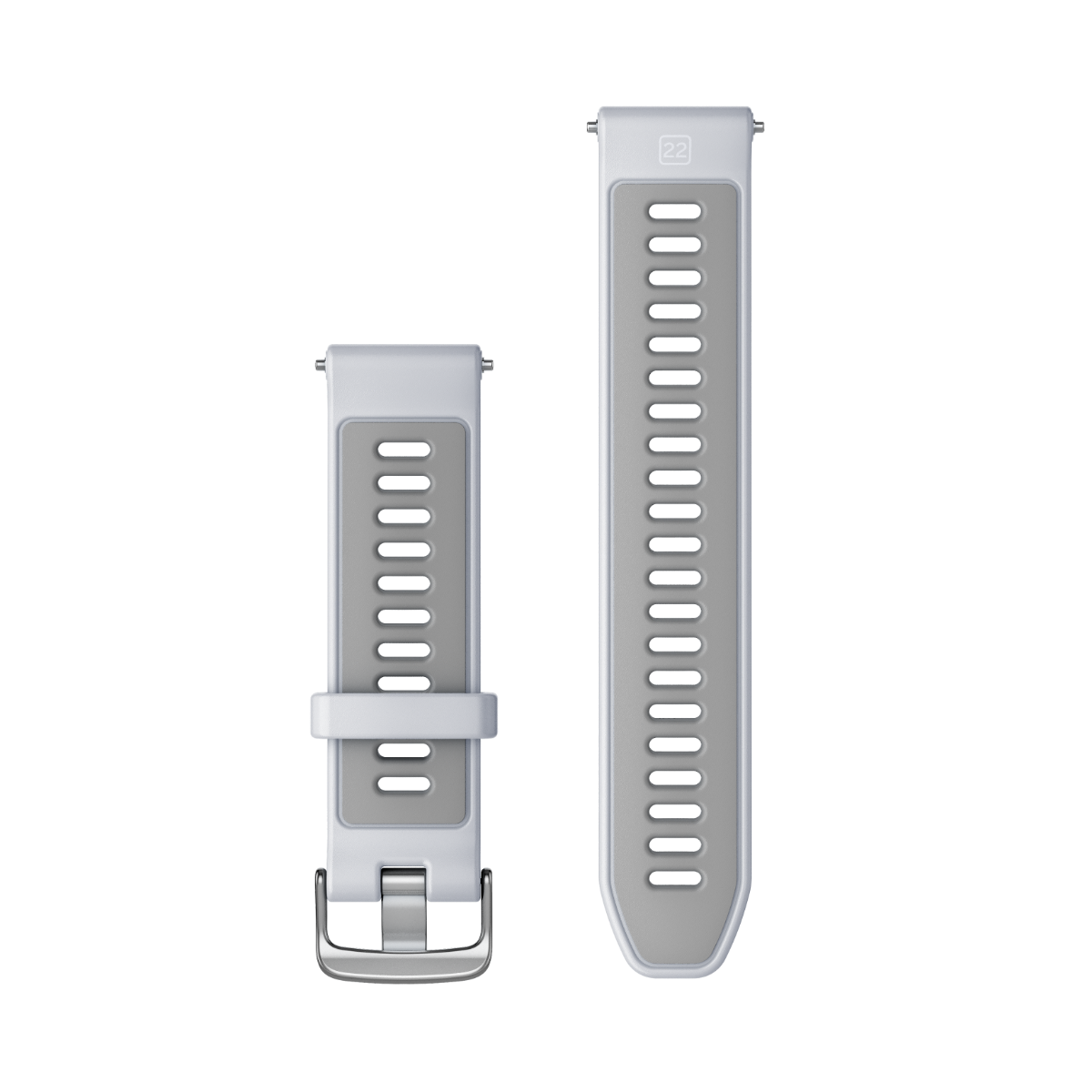 Garmin Forerunner Watch Bands (22 mm) Whitestone/Powder Gray with Silver Hardware (010-11251-9Z) by Garmin