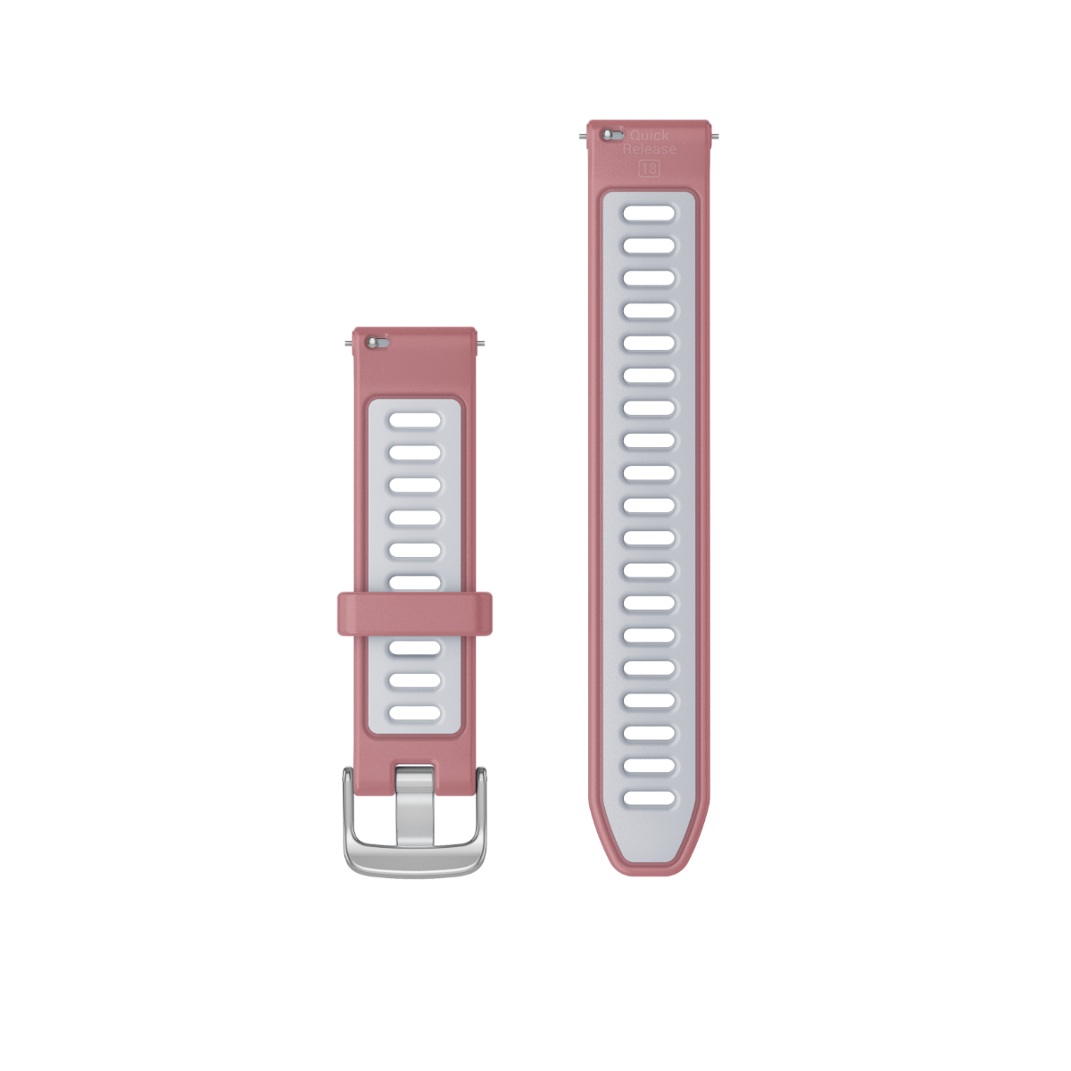 Garmin Quick Release Bands (18 mm) Pink/Whitestone with Silver Hardware (010-11251-A5) by Garmin