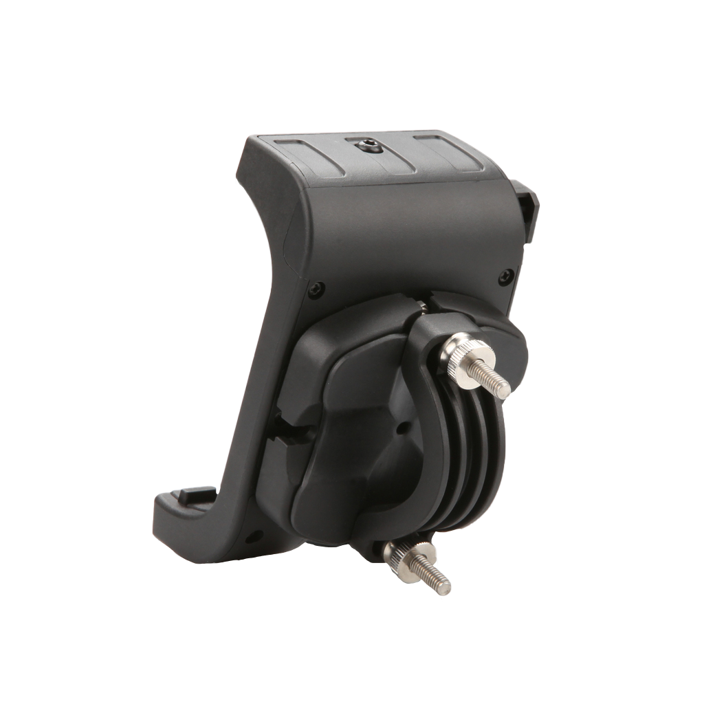 Garmin handlebar mount for GPSMAP and Montana, black plastic clamp with metal adjustment bolts