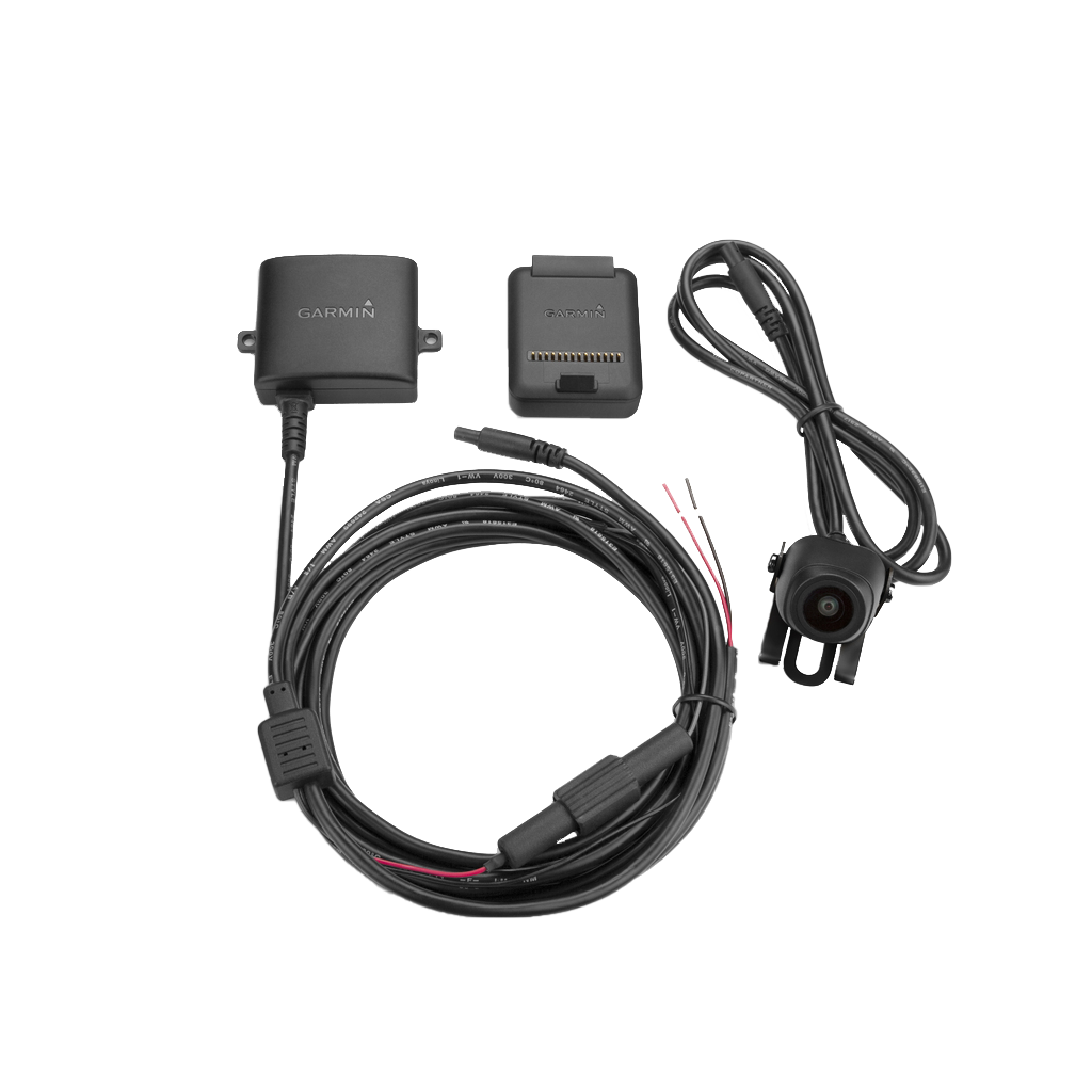 Garmin BC 20 wireless backup camera kit with black camera and cables