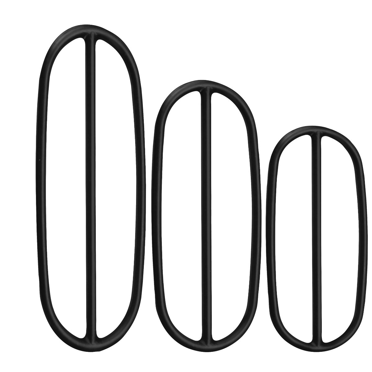 Garmin Bike Cadence Sensor Bands (010-12104-02), black rubber bands, set of 3