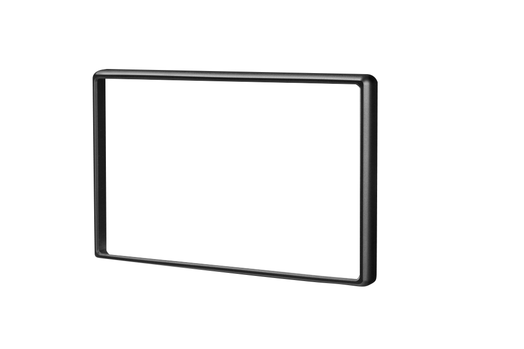 Garmin GNX 130 trim snap cover frame, black plastic