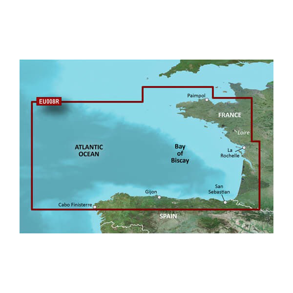Garmin Bay of Biscay Charts BlueChart g3 | HXEU008R | microSD/SD (010-C0766-20) by Garmin