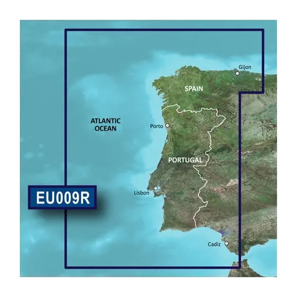 Garmin Portugal and Northwest Spain BlueChart g3 Vision map card VEU009R microSD/SD