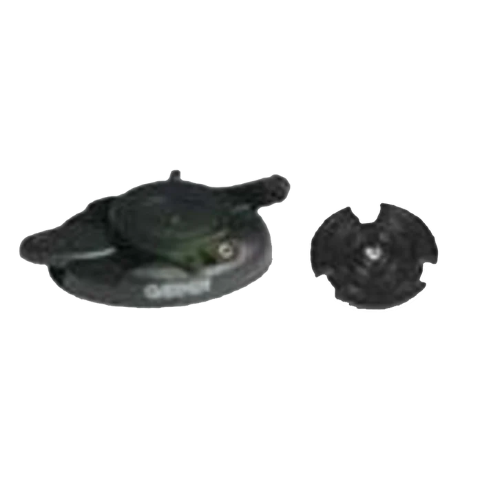 Garmin Mount Adapter for GPS/GPSMAP; two-piece black round base with cap.