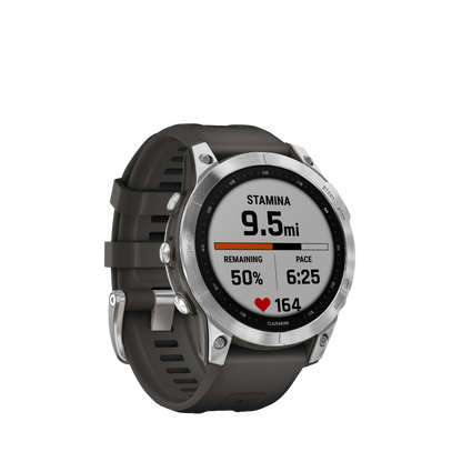 Garmin Fenix 7 Smartwatch, Silver with Graphite Band (Garmin Certified Refurbished) by Garmin