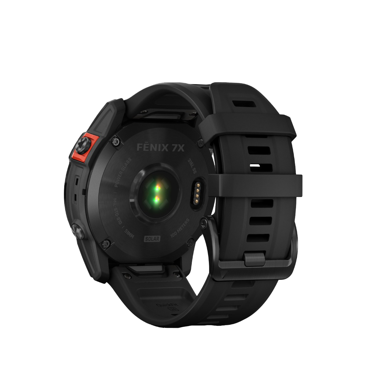Garmin Fenix 7X Solar smart watch, slate gray case with black band, certified refurbished