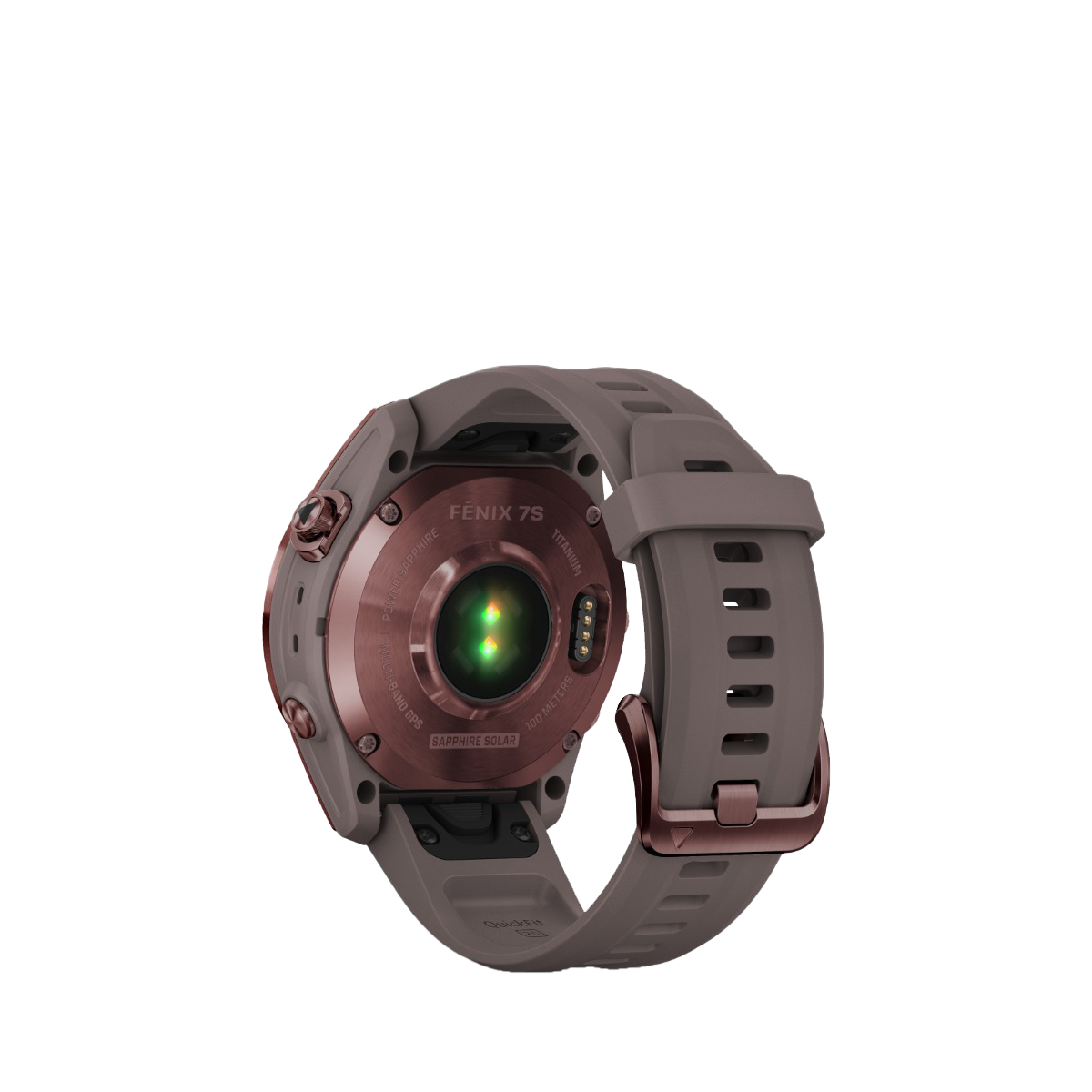 Garmin fenix 7S Sapphire Solar - Dark Bronze Titanium with Shale Gray Band (010-02539-28) by Garmin