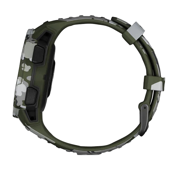 Garmin Instinct Solar Camo Edition smartwatch with Lichen Camo strap