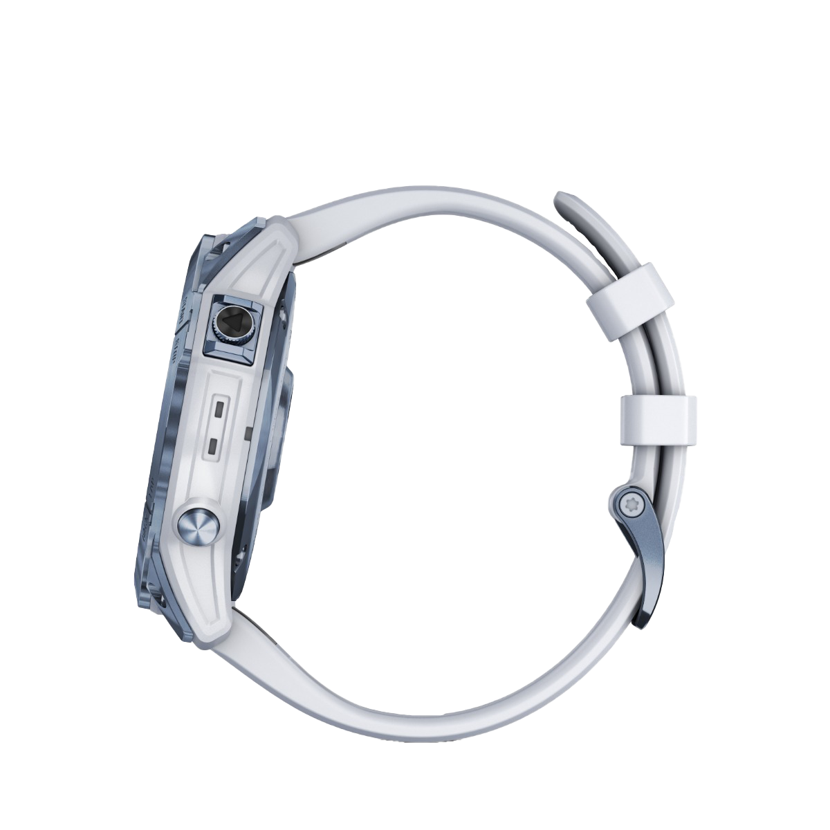 Garmin Fenix 7x Sapphire Solar - Mineral Blue DLC Titanium with Whitestone Band (010-02541-14) by Garmin