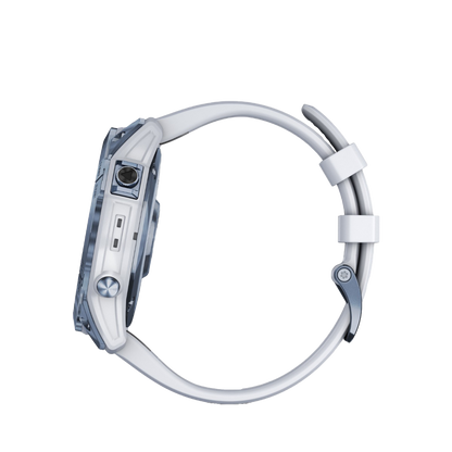 Garmin Fenix 7x Sapphire Solar - Mineral Blue DLC Titanium with Whitestone Band (010-02541-14) by Garmin