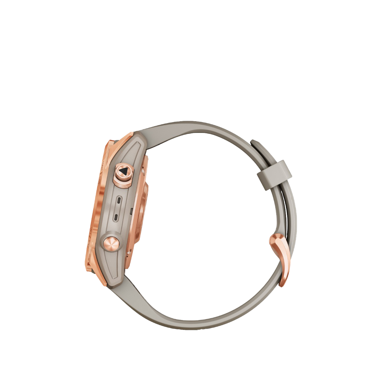 Garmin fenix 7S Solar smart watch, rose gold case with light sand band