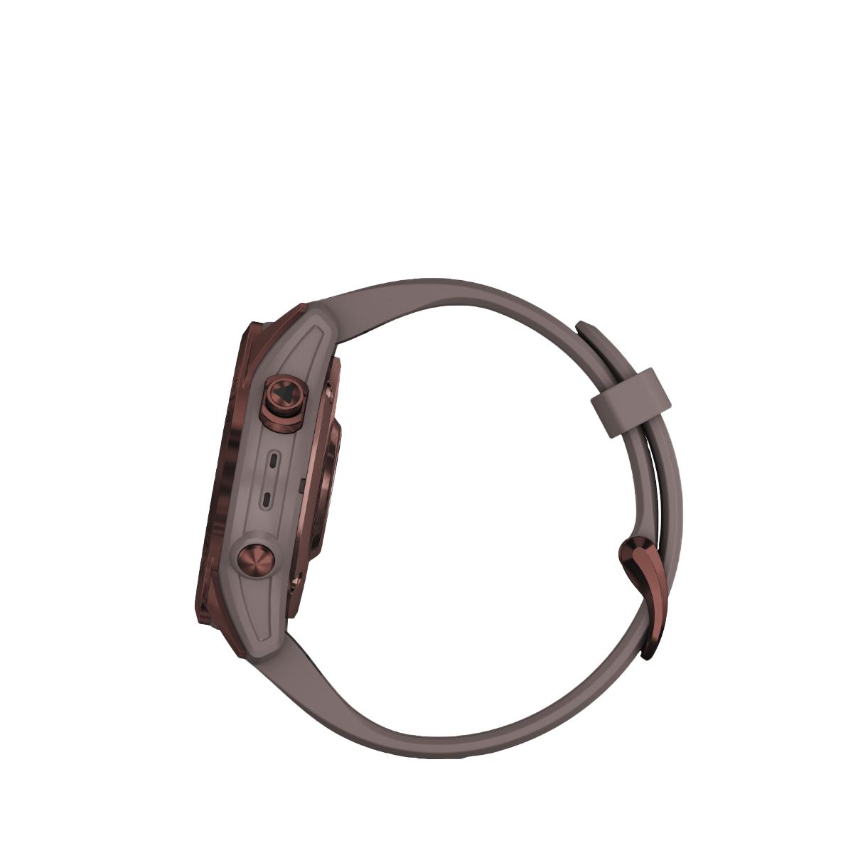 Garmin fenix 7S Sapphire Solar smartwatch, refurbished, dark bronze titanium with shale gray band