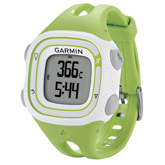 Garmin Forerunner 10, White & Green, Fitness GPS Smartwatch for Runners (Garmin Certified Refurbished) by Garmin