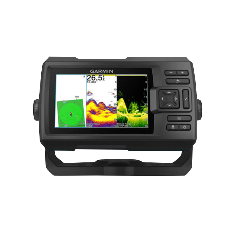 Garmin Striker Vivid 5cv fishfinder with GT20-TM transducer, black marine device