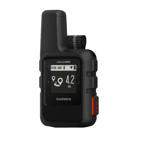 Garmin InReach Mini, black rugged GPS satellite communicator with SOS button (certified refurbished)
