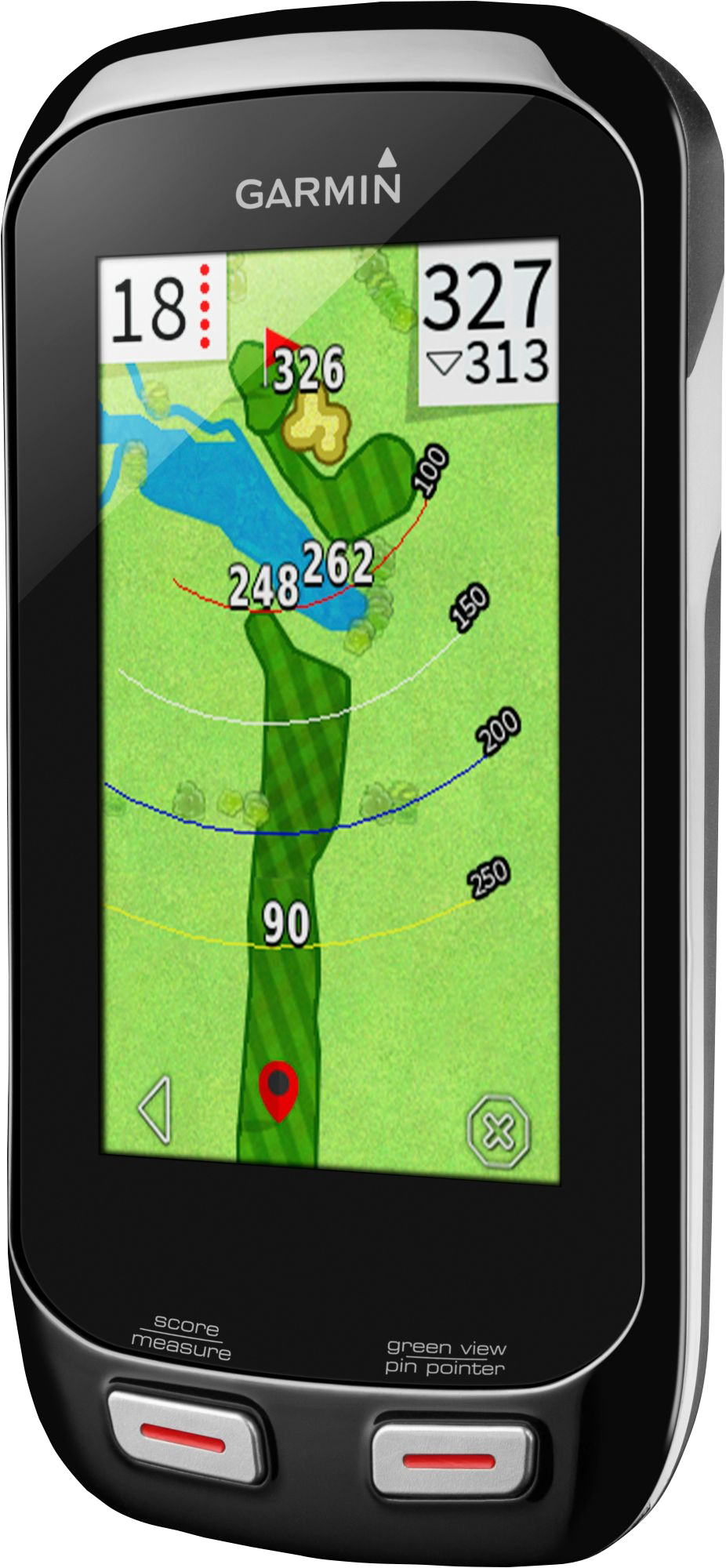 Garmin Approach G8 Golf GPS & Rangefinder, certified refurbished, black handheld device