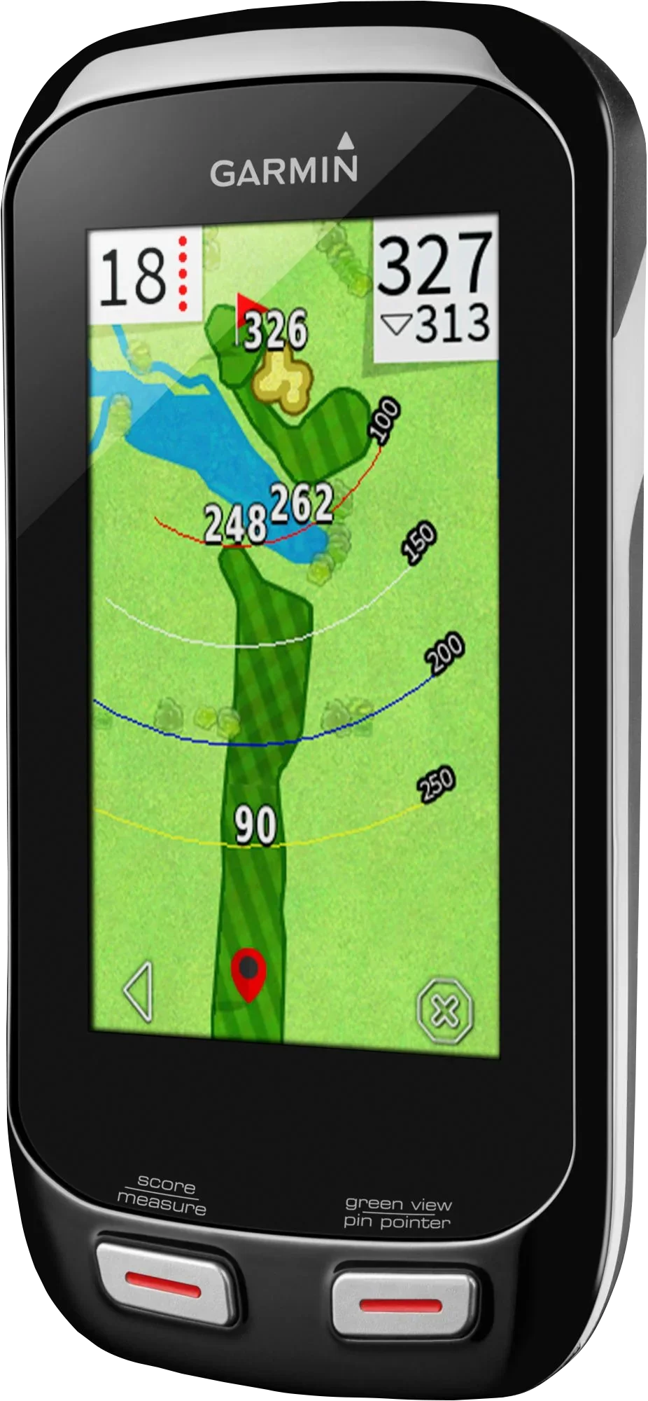 Garmin Approach G8 Golf GPS & Rangefinder, certified refurbished, black handheld device