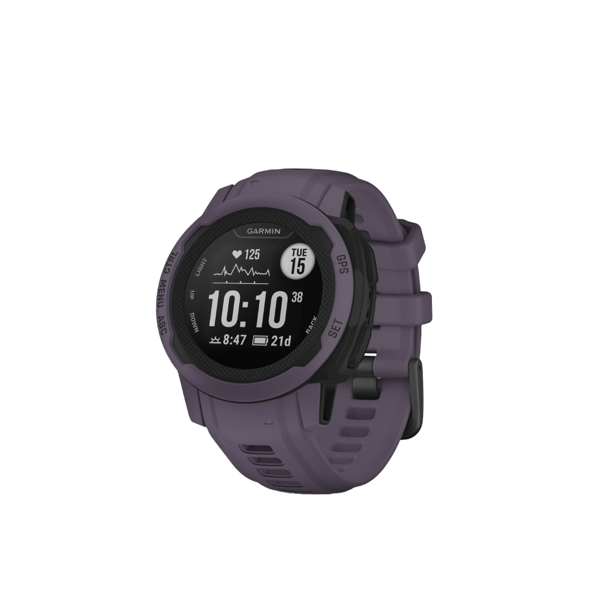 Garmin Instinct 2S Deep Orchid smart watch with purple band