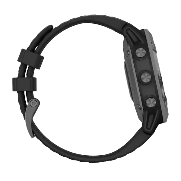 Garmin Fenix 6 Pro Solar - Slate Gray with Black Band (010-02410-14) by Garmin