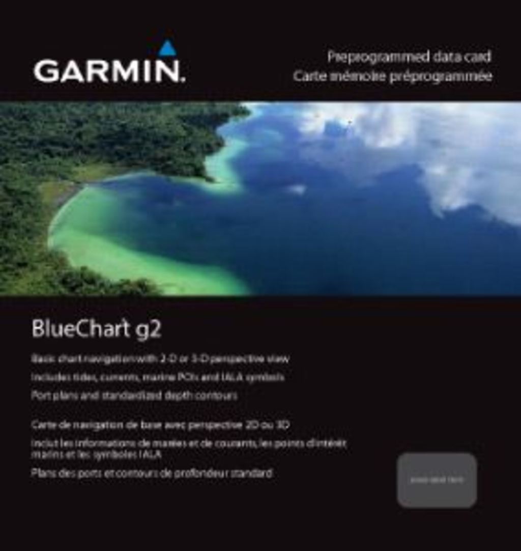 Garmin BlueChart g2 coastal map on microSD/SD card for Garmin devices
