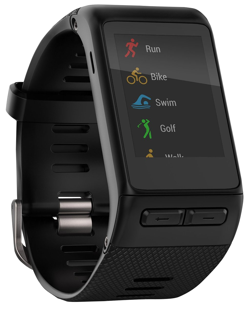 Garmin Vivoactive HR GPS smartwatch with a black band