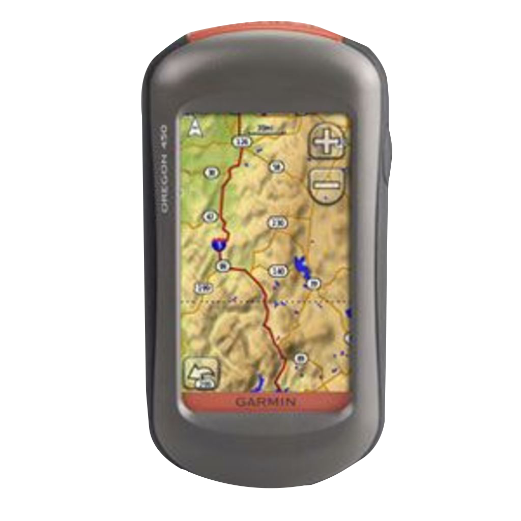 Garmin Oregon 450 handheld GPS with touchscreen maps, refurbished