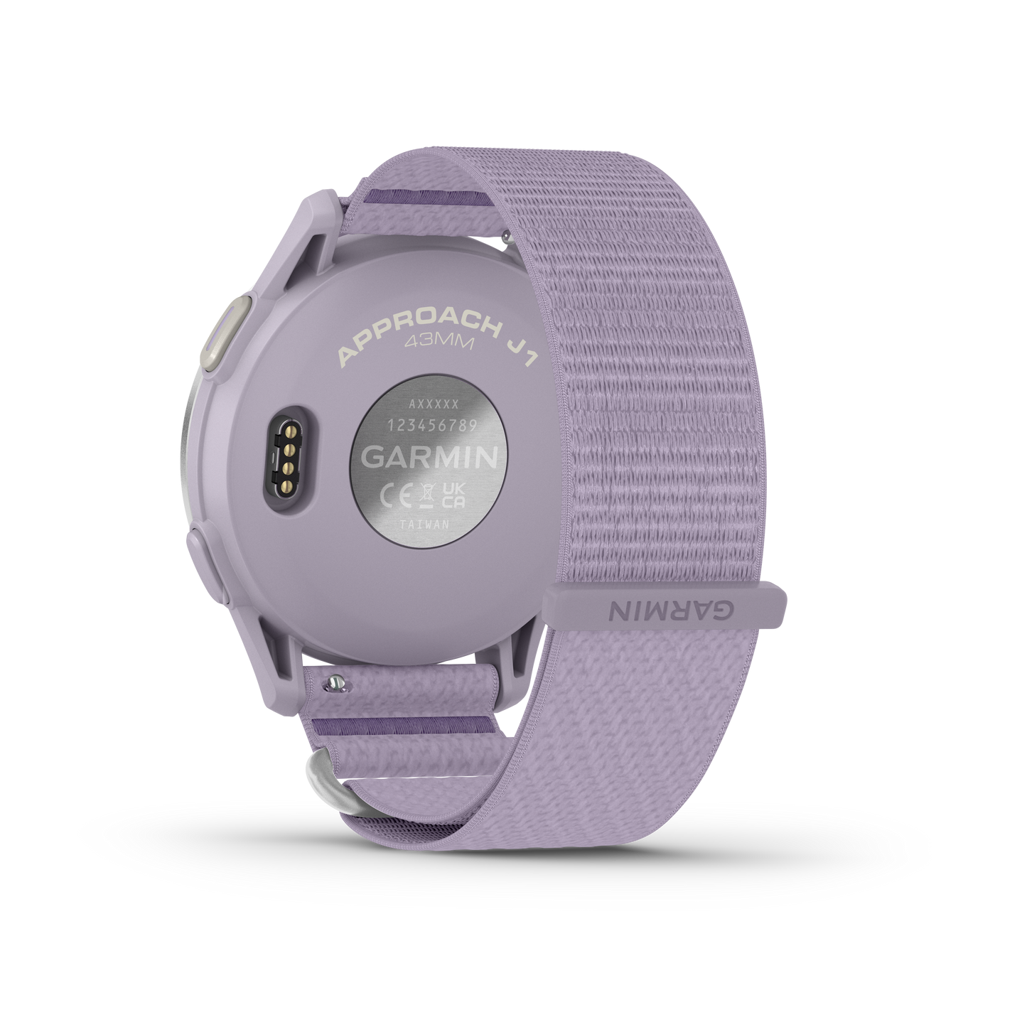 Garmin Approach J1, Silver Aluminum Bezel w/ Lilac ComfortFit Band (010-03898-10)