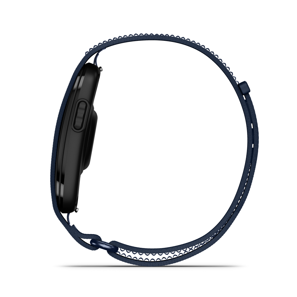 CIRQA Smart Band for Garmin Venu, Captain Blue fabric strap with scalloped edge (L-XL)