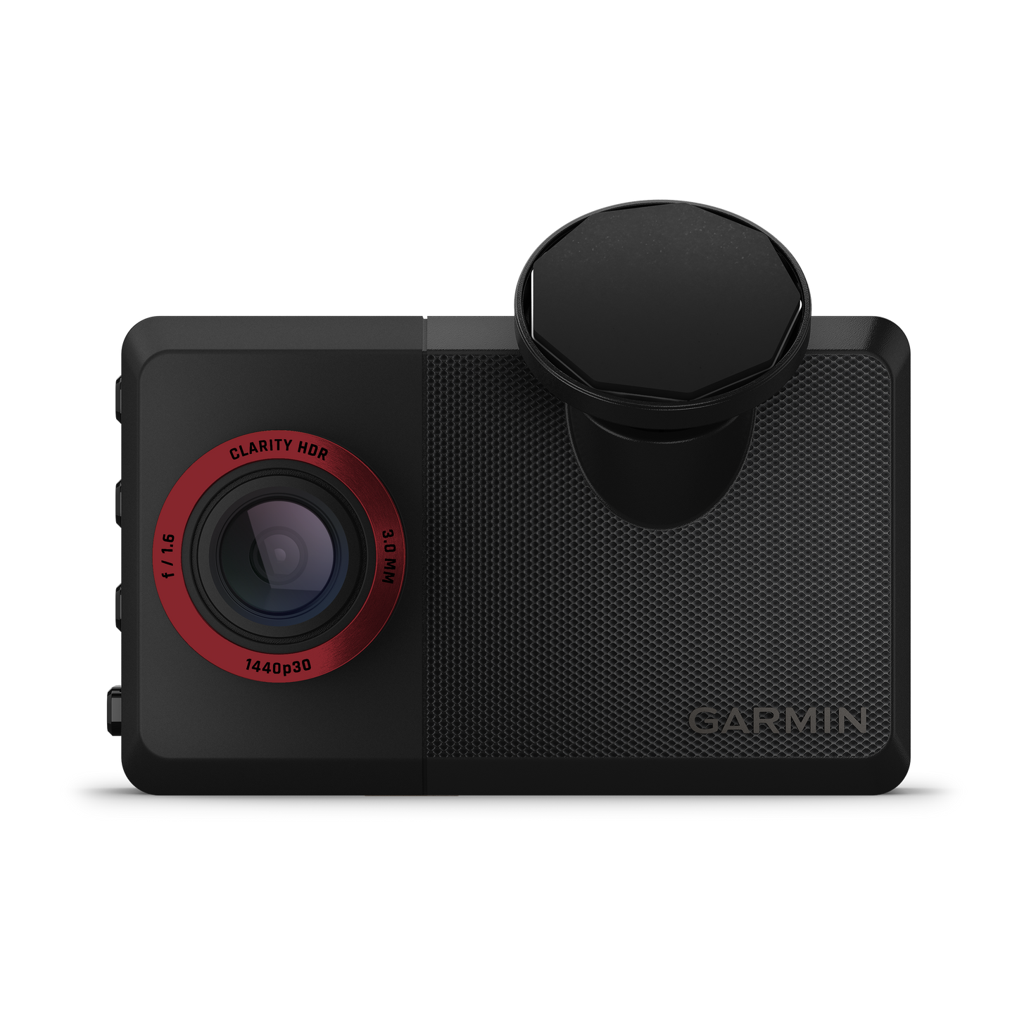 Garmin Catalyst 2 driving performance optimizer with 3-inch touchscreen, black device featuring red-ring lens and Garmin branding