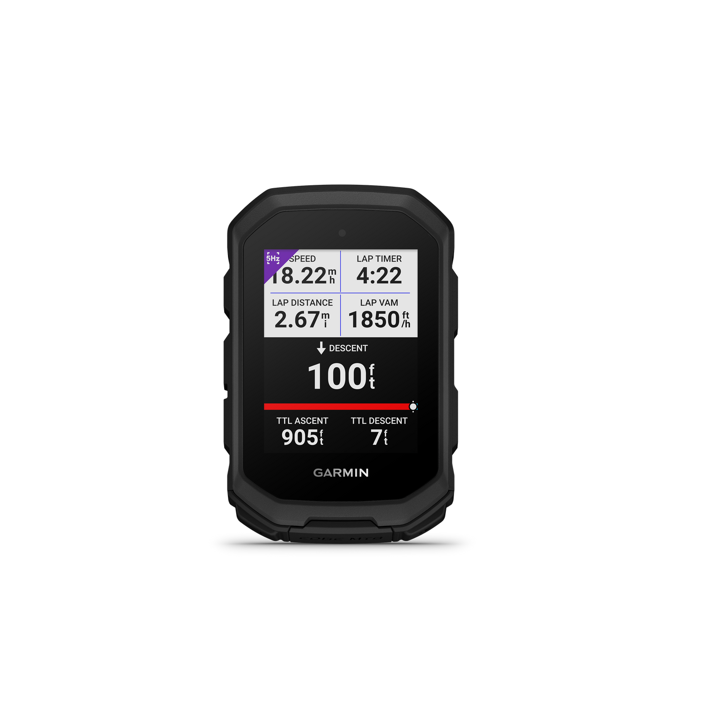 Garmin Edge MTB GPS bike computer in rugged black housing