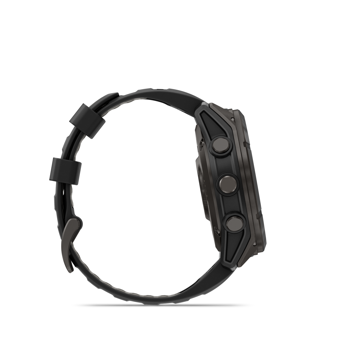 Garmin Fenix 8 Pro smartwatch, 51mm MicroLED, carbon gray DLC titanium case with black/pebble gray silicone band