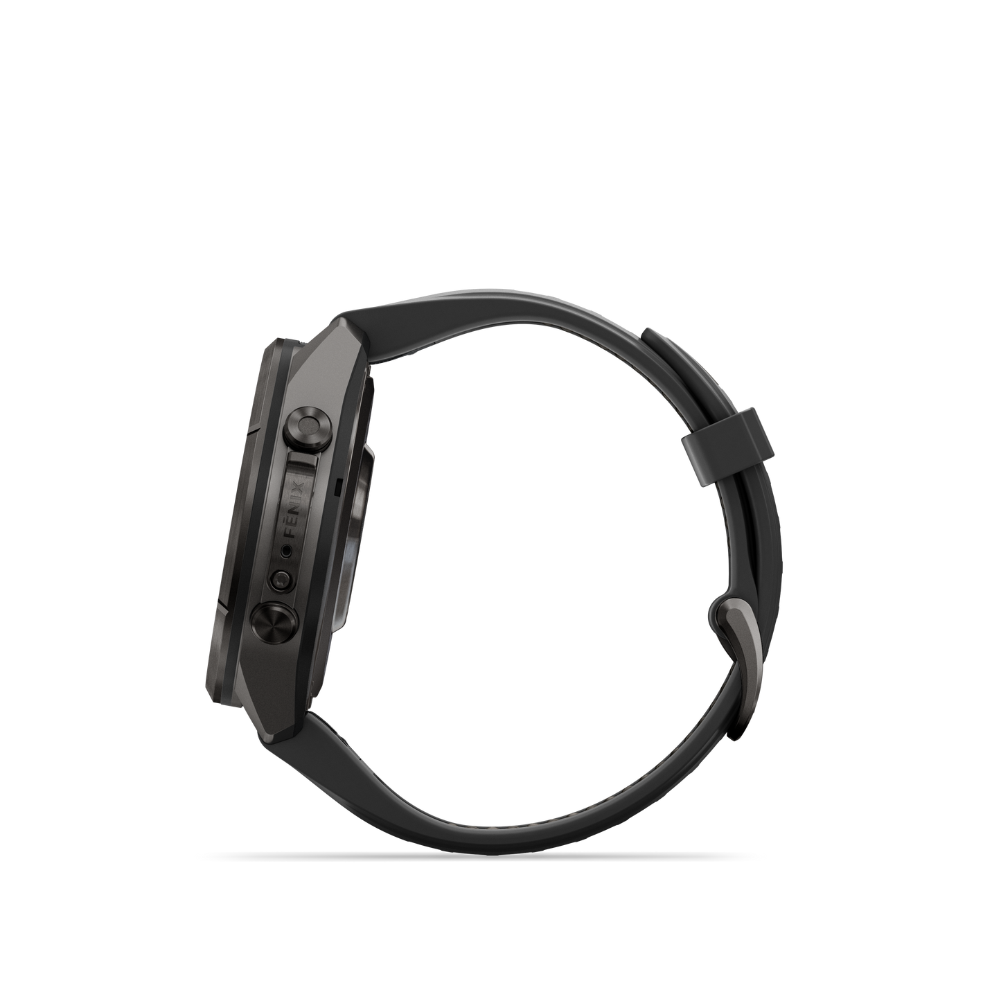 Garmin Fenix 9 Pro AMOLED, (43mm), DLC Titanium w/ Black and Gray Silicone Band (010-04335-15)