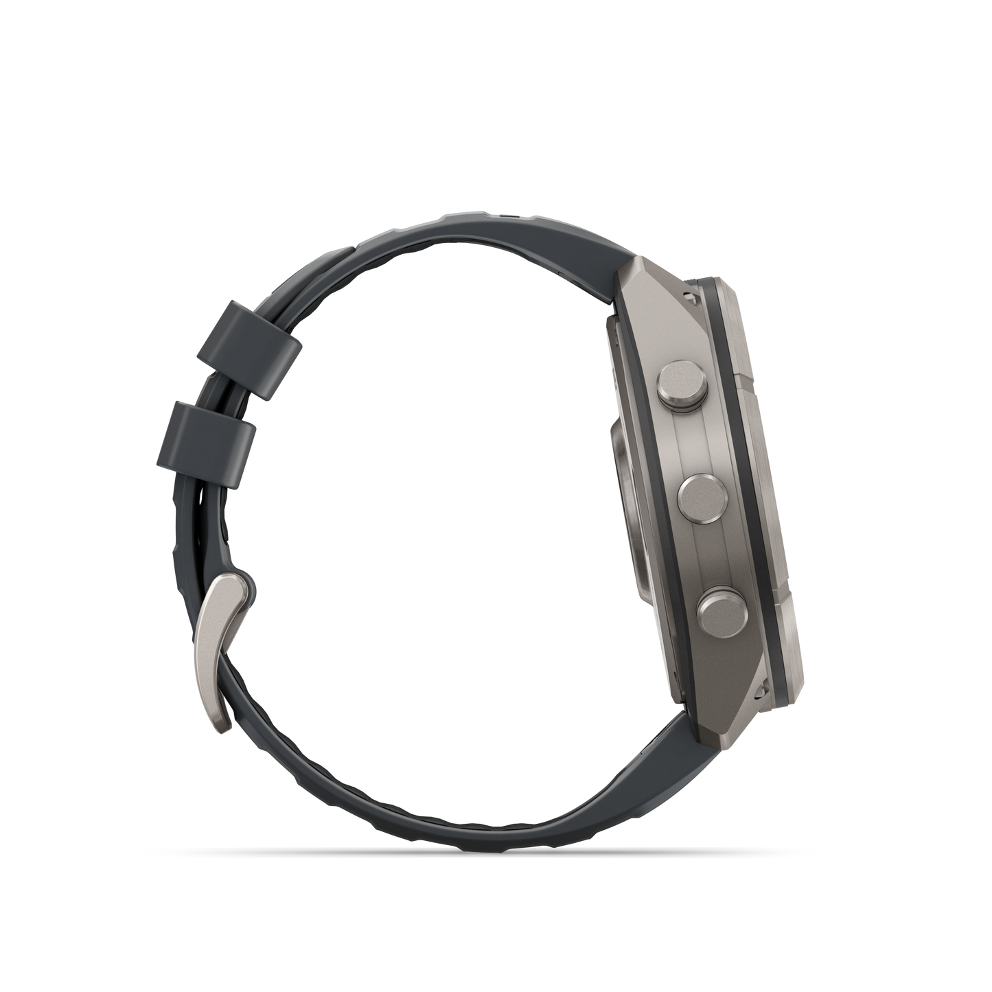 Garmin Fenix 9 Pro AMOLED smartwatch, 51mm titanium case with graphite and black silicone band