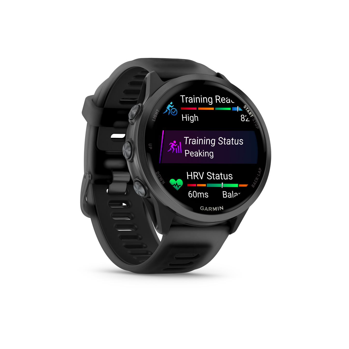 Garmin Forerunner 570 smartwatch, 47mm slate gray case with black band