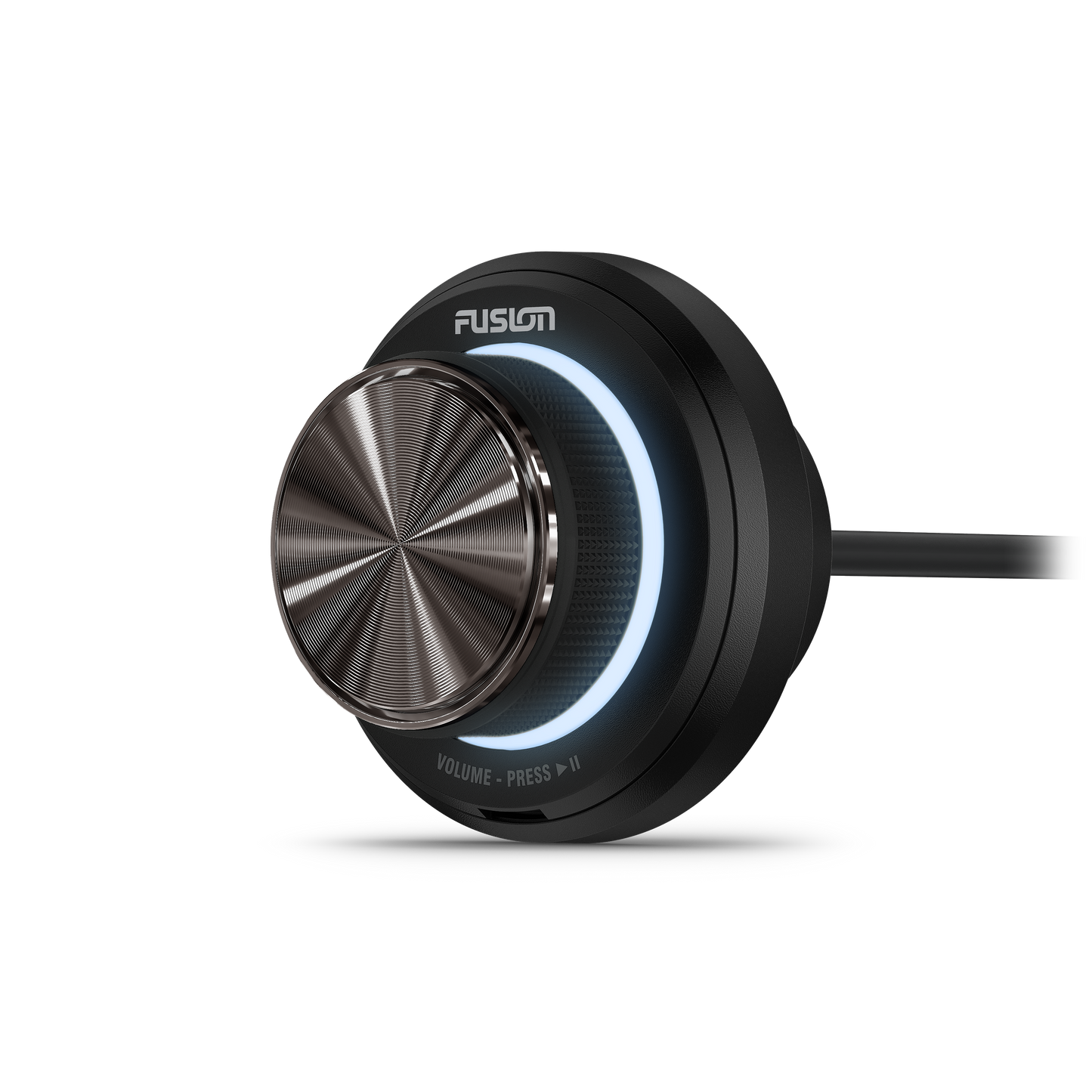 Garmin Fusion MS-NRX50 volume controller, black with metallic knob and blue LED ring