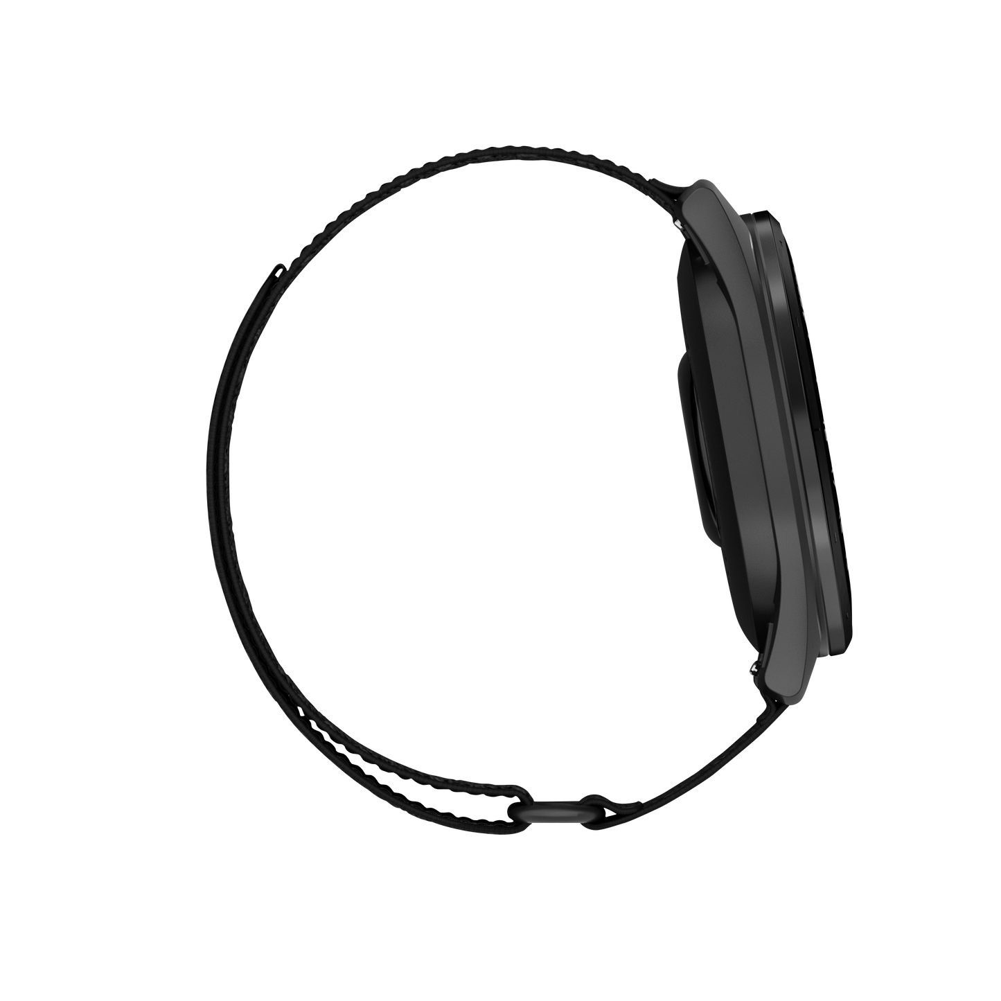 Garmin Approach S50 golf GPS smartwatch with slate bezel and black ComfortFit nylon band