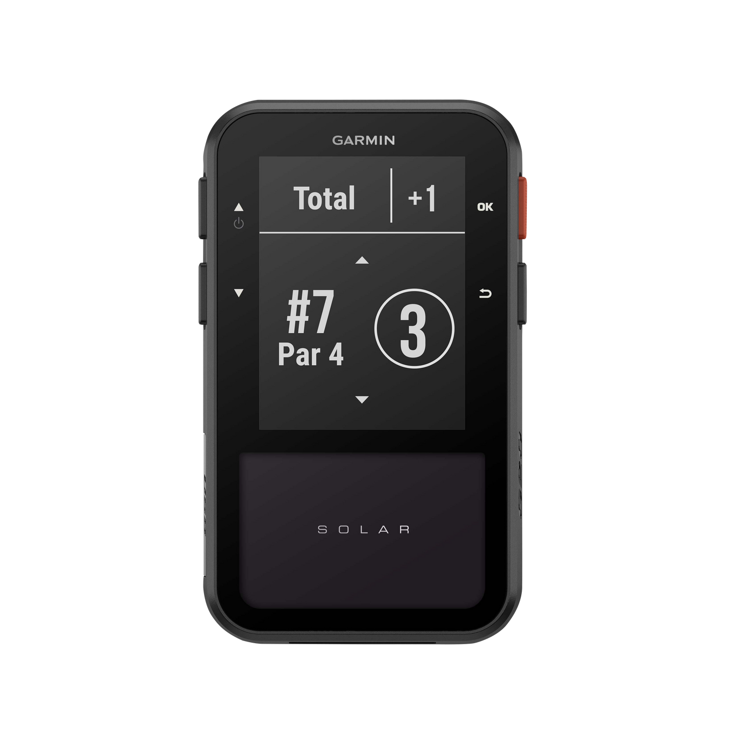 Garmin Approach G20 Solar GPS golf handheld and rangefinder, black