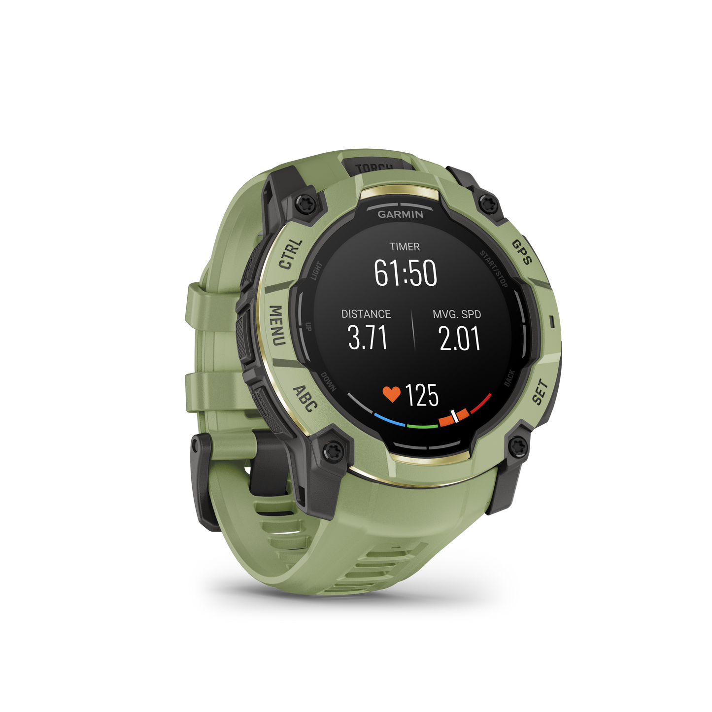 Garmin Instinct 3 AMOLED, (50mm) Fern Green with Fern Green Band (010-03020-02)