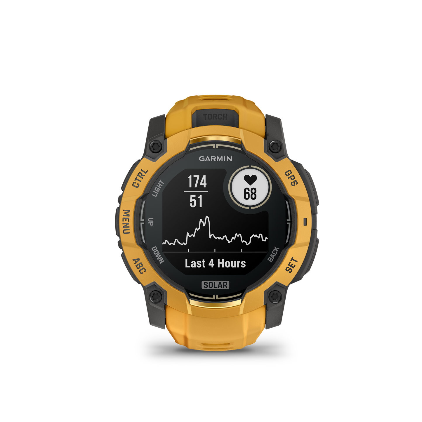 Garmin Instinct 3 Solar smartwatch, 50mm, sunburst with gray band