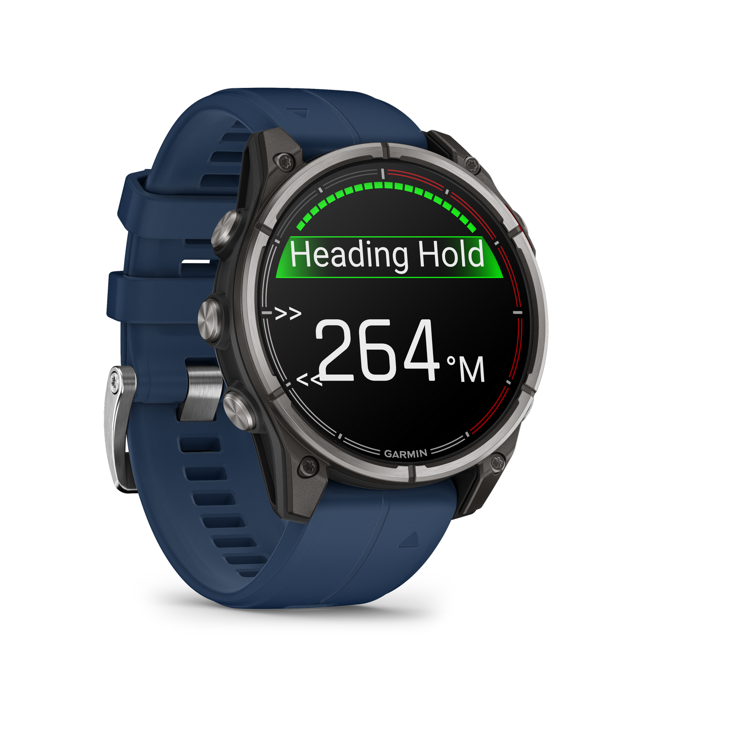 Garmin Quatix 8 marine GPS smartwatch, 51mm AMOLED display, blue strap (010-02905-90)