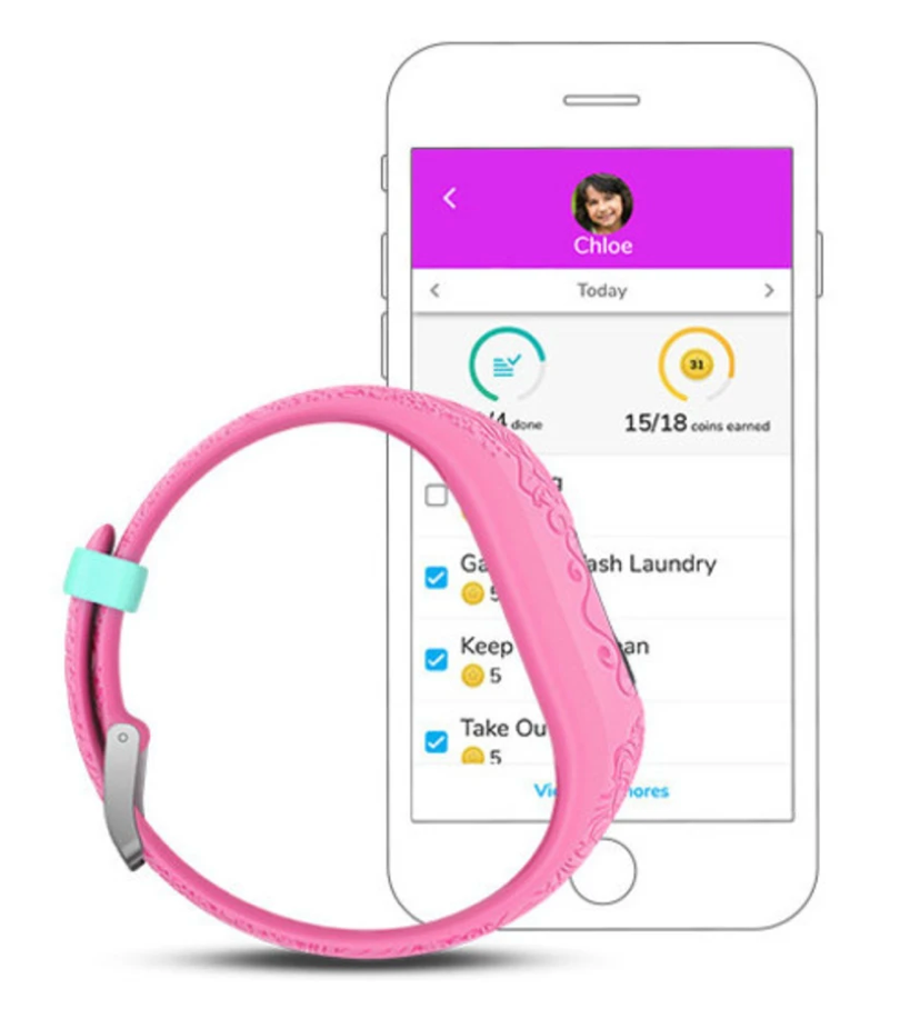 Garmin Vivofit Jr. 2 Disney Princess, Pink (010-01909-33) by Garmin